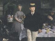Edouard Manet Le dejeuner dans l'atelier (mk40) oil painting reproduction